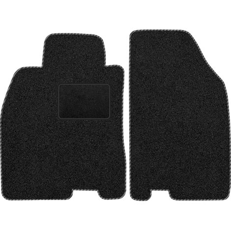 Tapis et moquettes, sur mesure pour Renault Clio IV, fibre synthétique durable, noir (1/5)