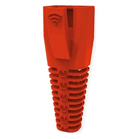 ROLINE PASSE-FILS ANTI-PLIAGE POUR RJ-45, 10 PCS, ROUGE 12011111