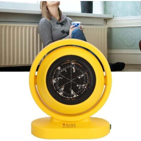 Chauffage de table haute performance, chauffage rapide, économie d'énergie, petit radiateur électrique portable pour la maison, prise UE jaune, 220 V (1/4)