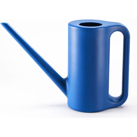 Arrosoir long bec bleu profond 1200 ml jardin plantes (1/5)