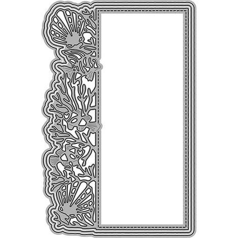 Stanzformen für Muschelrahmen, Metall, Handarbeiten, DIY, Scrapbooking, Prägen