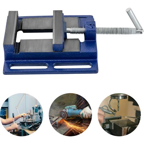 Profi Maschinen Schraubstock 100mm Industrie Tisch Säulen Bohrmaschine Guss DE