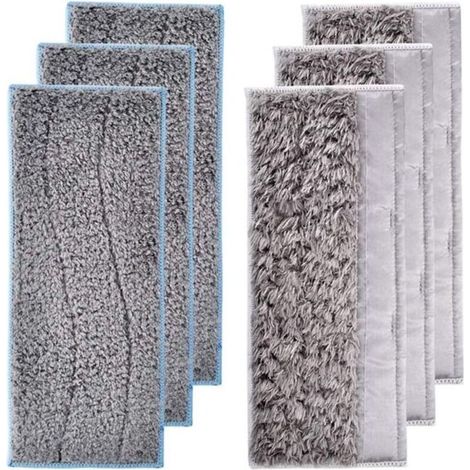 Pack of 6 washable cleaning pads for iRobot Braava Jet M6, including 3 wet cleaning pads and 3 dry cleaning pads