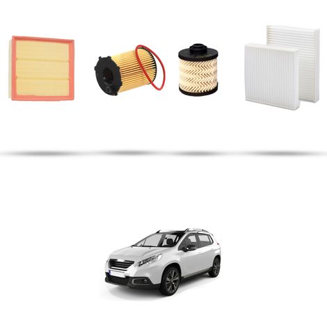 Kit tagliando 4 filtri compatibile con Peugeot 2008 1.6 Blue-HDI 88kw Dal 2014 (1/5)