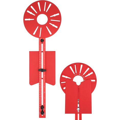 Défonceuse à bois, défonceuse ronde avec guide électrique, double échelle précise, diamètres de coupe 50-152 cm, composants multifonctionnels, compatible avec toutes les défonceuses (1/5)