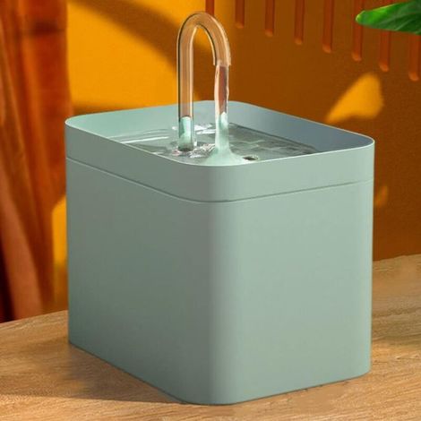 1.5L cat water fountain with filter, 3 water flow modes, low noise level and USB charging port. (1/5)