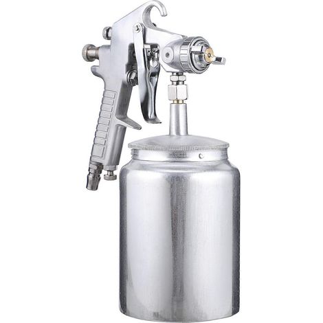 Buse de pulvérisation pneumatique pour meubles gamme de pulvérisation haute densité réglable décoration intérieure 1000 ml argent 1 unité (1/5)