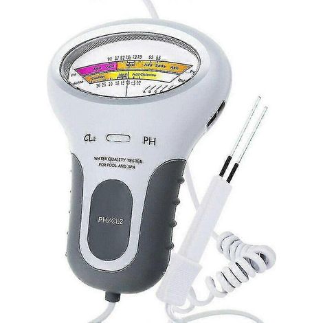 PC Er, pH et Cl2 Er, appareil de mesure numérique portable, analyse du pH et du chlore, kit de chlore pour piscine (1/5)