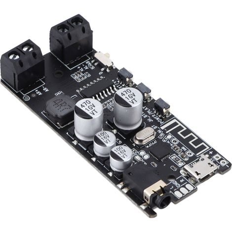 Carte d'amplificateur stéréo Bluetooth 5.0, carte d'amplificateur domestique professionnelle avec boutons. (1/5)