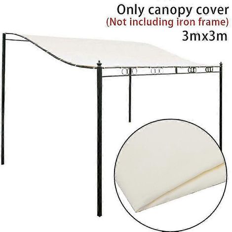 Toile de tente imperméable 300D pour abri de soleil, auvent de toit extérieur, protection UV, toile robuste pour camping et jardin. (1/2)