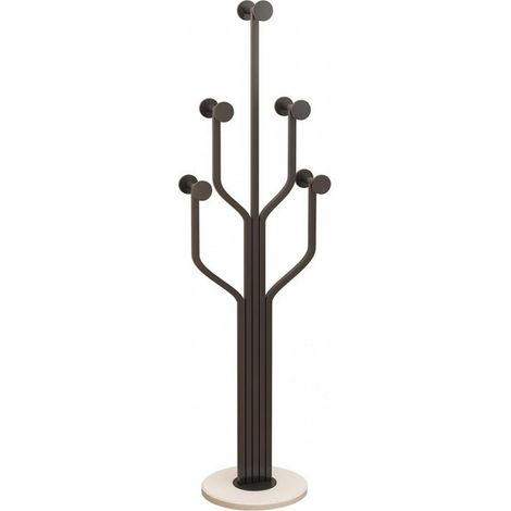 Coat rack with sturdy hooks, black, modern and simple (1/5)