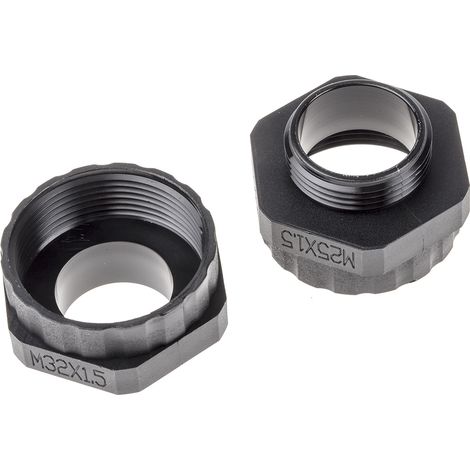 Adaptateur de filetage, RS PRO Noir, M25 M32 ( Prix pour Paquet de 10 )