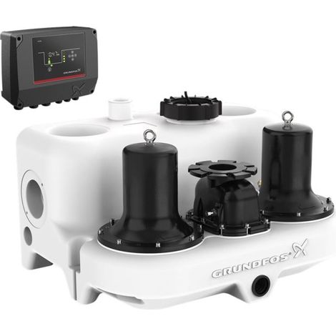 Grundfos Station de relevage MD station de relevage des eaux usées, installation double MD.12.3.4 .8, 97901085 (1/2)
