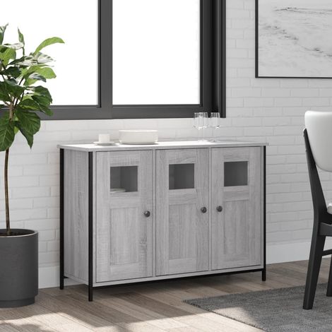 Credenza Grigio Sonoma 100x35x70 cm in Legno Multistrato (1/5)