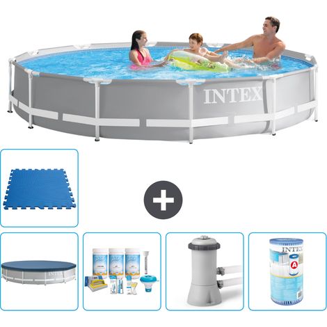 Intex Piscina Prism Frame Rotonda - 366x76 cm - 6-pezzi  S41901