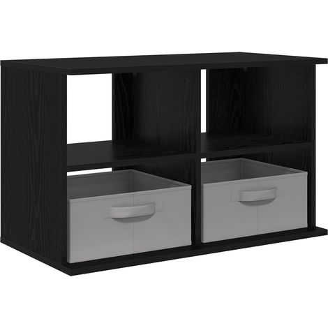 Soporte para TV con cajón Roble Negro 79 x 40 x 48 cm vidaXL