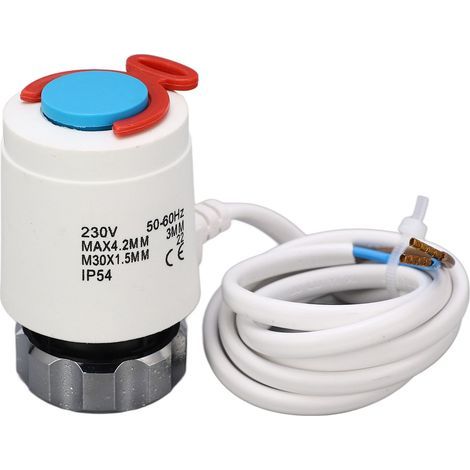 Elektrisches Thermostatventil für Fußbodenheizung – M30×1,5 mm, 230 V (1/3)