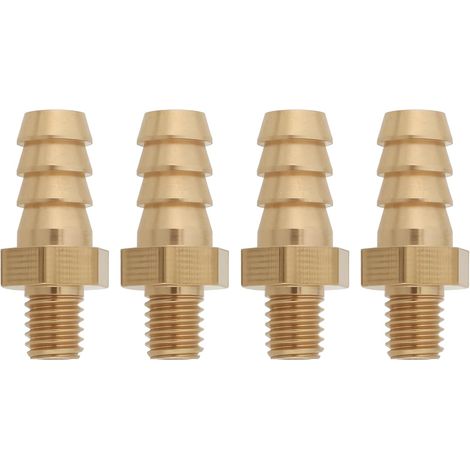 Lot de 4 raccords cannelés en laiton M5 x 0,8 6 mm pour tuyau de bassin de piscine (1/5)
