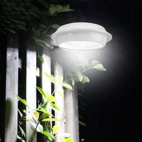12 LED-Solarleuchten für Garten, Hof, Zaun, Flur, Wand, Landschaft, Straße – weißes Licht (1/5)