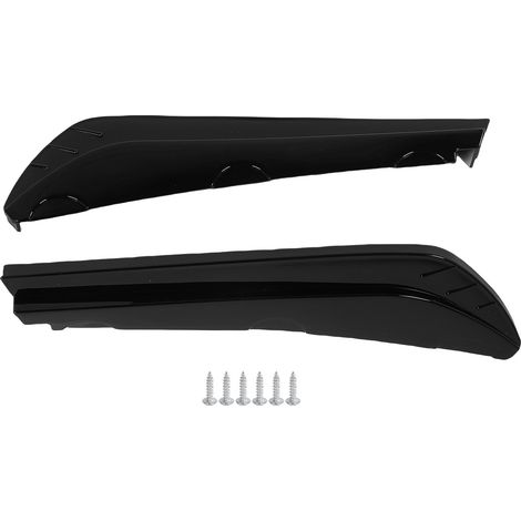 Splitter labbro paraurti posteriore in 2 pezzi, protezione canard, lato sinistro e destro, 40 cm, diffusore anticollisione, spoiler universale per veicoli, nero lucido