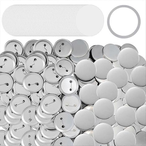 200 Materialsets zur Herstellung von 58 mm (2,25 Zoll) großen Knöpfen, Komplettset zur Herstellung von Knöpfen und Abzeichen, kompatibel mit Knopfmaschinen. (1/5)