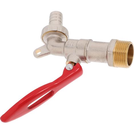 Robinet De Jardin Verrouillable En Laiton 3/4 à Haut Débit, Résistant Au Gel Système De Verrouillage Sécurisé Pour Arrosage Extérieur Et Buanderie, Équipement D'irrigation Automatique, (1/5)