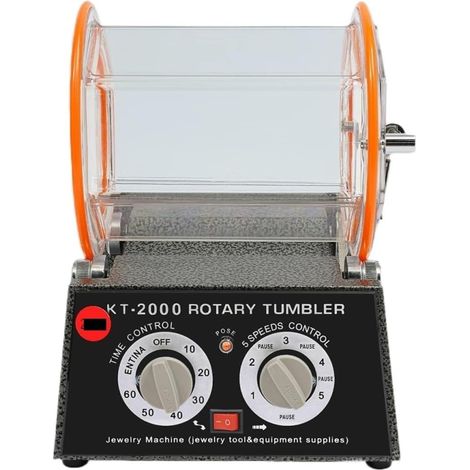 Polisseuse électrique for Bijoux, Machine à polir rotative avec minuterie, 5 Vitesses réglables, Perles de Polissage (1/5)