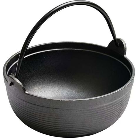 Marmite en fonte épaisse pour ragoût lent, soupes, ragoûts, braises - Convient pour cuisinière ou four - 19 cm (1/5)