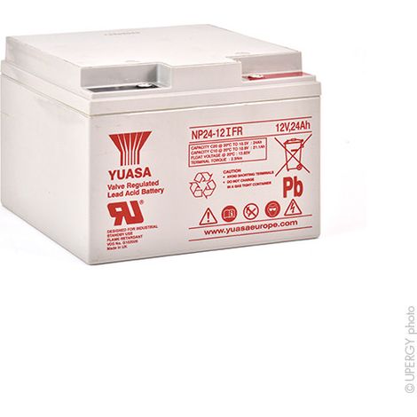Yuasa - Batterie plomb AGM YUASA NP24-12IFR 12V 24Ah M5-F
