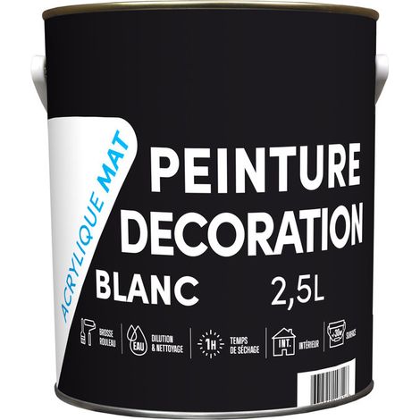 Peinture Acrylique Mate 2.5l Finition Mate Profonde Et Durable - Générique