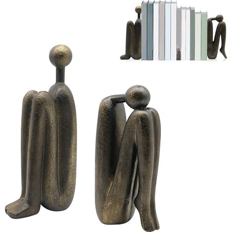 1 Paires Serre Livre- en résine antidérapante, serre-livres décoratifs pour livres lourds (1/5)