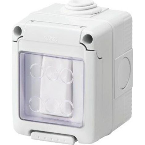 Gewiss 16Ax 1P One-Way Weatherproof Switch IP55 for Indoor & Outdoor Use