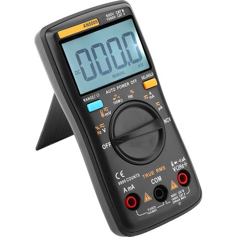 Pince ampèremétrique numérique portable ANENG AN8009 pour résistance AC/DC avec affichage LCD (1/5)