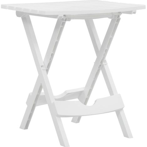 Gartentisch Klappbar 44,5x38,5x50 cm Weiß