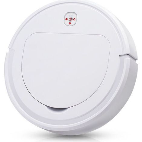 Aspirateur Robot, Mince Silencieux  Forte Aspiration Autonomie Aspirateur Robotique Orifice d'Aspiration sans Balais, idéal Poils d'animaux Les Tapis Sols Durs (1/3)