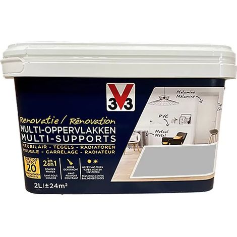 Peinture V33 Rénovation Multi-Supports Gris Galet 2 L