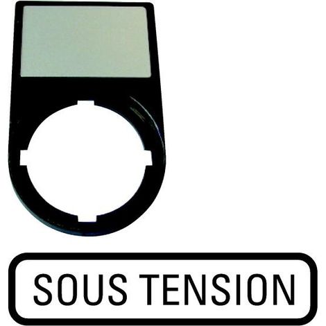 Support +étiquette SOUS TENSION EATON M22S-ST-F68