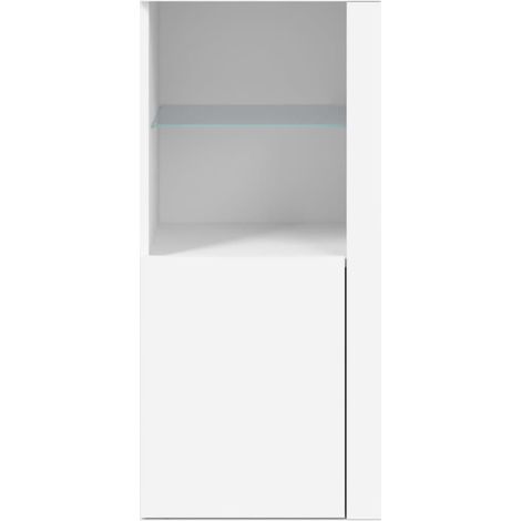 Credenza cassettiera cassettiera mobile contenitore organizer cucina soggiorno soggiorno con luci LED 41 x 37 x 100 cm bianco 020029849