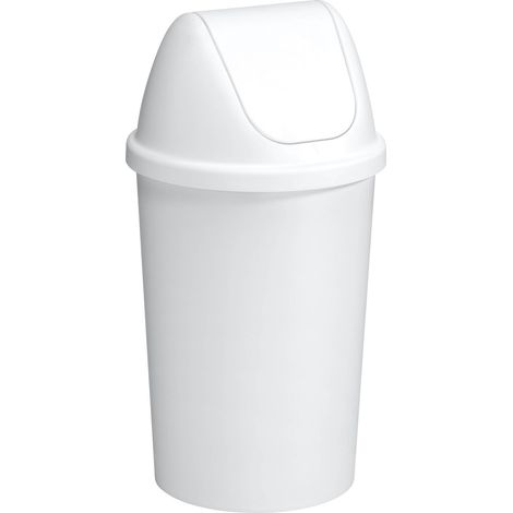 Poubelle automatique 45 litres – Couvercle basculant – Plastique blanc – Dimensions 68x37,5x37,5 cm – Pour espaces intérieurs – Sunware (1/2)