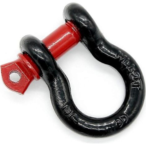 Anneau en D pour manille de remorquage, isolateur de manille en arceau, lot de 2, accessoire de remorquage pour véhicule tout-terrain (1/4)