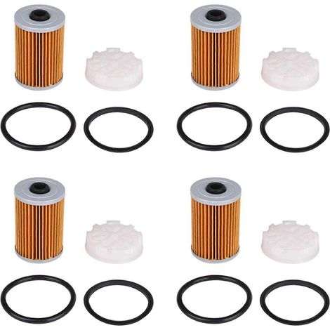 Kit de 4 filtres à carburant pour moteurs Mercury Marine Quicksilver Gen 35-8M0093688, 35-866171A01, 35-892665, 18-7977 (1/5)