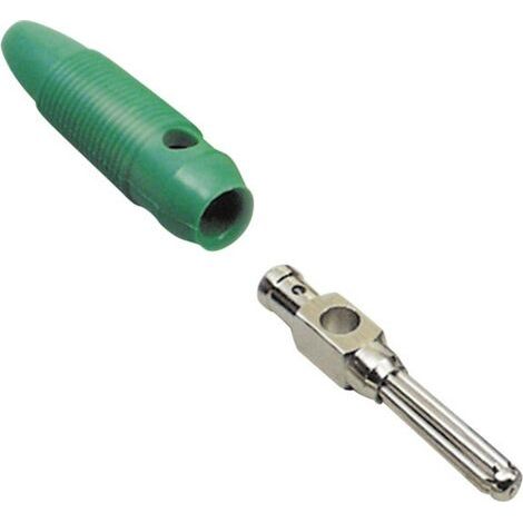 BKL Electronic 072177 Fiche banane mâle, droit Ø de la broche: 4 mm vert 1 pc(s) (1/3)