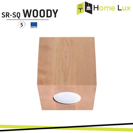FARETTO SR-SQ WOODY GU10 SUPERFIACIALE IN LEGNO