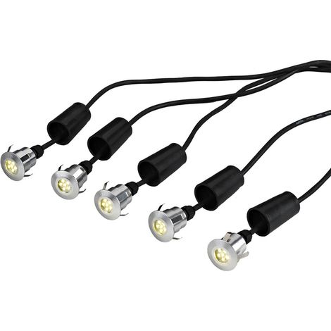Lampe de jardin Derwent 5 x Deck avec câble de 6 m et transformateur 12 V, IP54 (1/5)