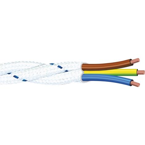 poly pool - 5 m cavo frrtx 3 x 1,5 mm² bianco