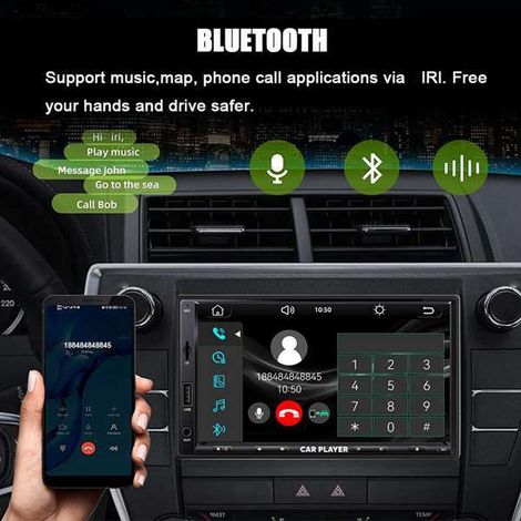 7-inch dual-spindle wireless CarPlay screen car Bluetooth MP5 player (1/4)