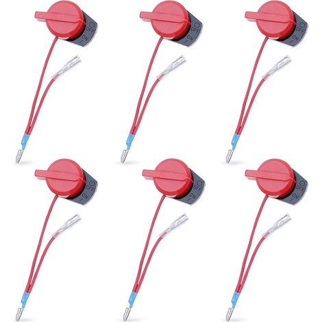 6 Pack On Off Engine Stop Switch Control Compatible with Honda GX120 GX160 GX200 GX240 GX270 GX340 GX390 for Go Kart Mini Bike Lawn Mower Pump Garden Tractor Replace 36100-ZE1-015 (1/5)