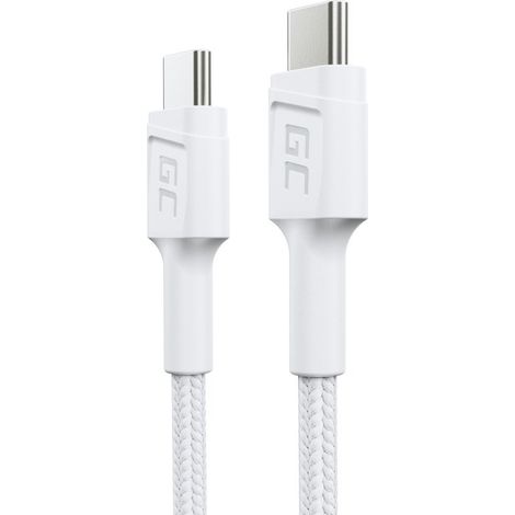 Green Cell GC PowerStream USB Kabel USB 3.2 Gen 1 (3.1 Gen 1) 0,3 m USB C Weiß (1/4)