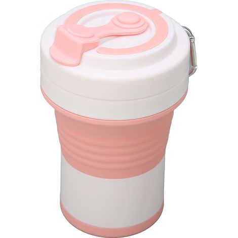 Couvercle inclus, tasse à café en silicone 550 ml pliable et étanche, résistante à la chaleur (1/5)
