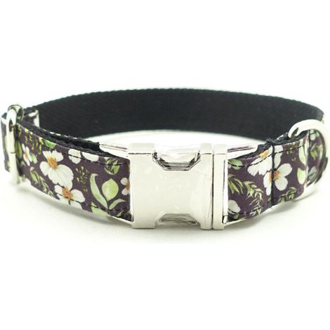 Collier Pour Chien - Nœud Papillon Détachable - Coton Et Sangle Renforcée - Boucle Métal - Taille Ajustable (1/5)